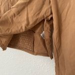 Kendall + Kylie brown tan long sleeve cropped corset blouse size M / S Photo 4