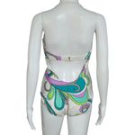 Apt. 9  Pastel Retro Floral Psychadelic Halter One Piece Swimsuit Size Large Photo 4