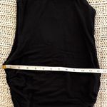 Forever 21  Black Preppy Cinched Sides Mock Neck Work Top Size Small Photo 4