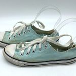 Converse All Star Sneakers Canvas Low Top Aqua Blue Womens 5 Photo 4