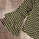 About Us  tie front polka dot bell sleeve top Photo 3