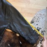 Nordstrom  Vinatage Black Leather Mid Blazer Size‎ Medium Photo 7