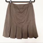 Carlisle  100% Wool Brown Pleated Skirt Size 4 Photo 8