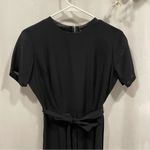 Vintage 70’s handmade lined pleated skirt Wednesday Adams goth school girl dress Black Photo 2