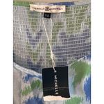 Michelle McDowell Maxi Dress Women XXL Blue Green Ikat Print Square Neck Tiered Photo 3