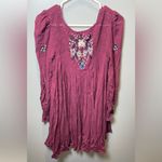 Free People Free‎ People Women's Mohave Embroidered Dress Plum Size XS Photo 1