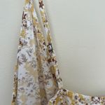 Abercrombie & Fitch V-Neck Tie Front Floral Tank Top Yellow Size M Photo 3