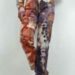 ZARA Hand-Dyed High-Waisted Straight-Leg Jeans | Size 4 Photo 3