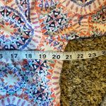 Chico's  No Iron Geometric Print Button Down Shirt Womens Size 1 (M) Photo 4