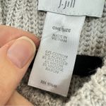 J Jill Grey Knit Poncho Sweater Womens OS Fall Winter Cape Pullover Preppy Warm Gray Size L Photo 2