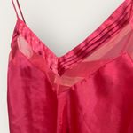 Victoria's Secret Victoria’s Secret Medium Vintage 90s Satin Silk Hot Pink Camisole Gold Label Top Photo 3