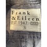 Frank & Eileen ‎ Shirt Women Size Small Blue Long Sleeve 2 Ply Cotton Button Up Photo 4