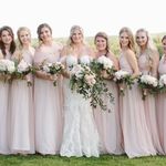 Jenny Yoo Julia Convertible Soft Blush Pale Pink Mesh Tulle Bridesmaid Dress 4 Photo 3