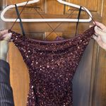 Windsor  Sequin Burgundy Dress Size Large Photo 1