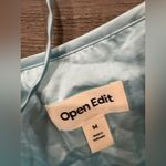 Open Edit Elegant Light Blue Satin Dress Photo 7