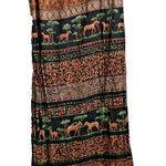 VTG 90s Zebra Safari Tank Midi Dress Sz 12 Petite Just in Thyme Tribal‎ Africa Photo 0