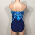 Ralph Lauren Lauren  blue & green paisley swimsuit. Size 14 Photo 5