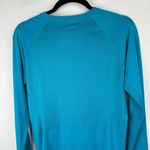 Mountain Hardwear Womens Long Sleeve Crewneck Top Sz Large Teal Blue Photo 12