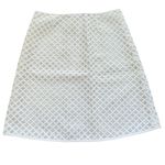 Tory Burch  Alaina White Diamond Weave Pencil‎ Skirt NWT Photo 3
