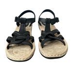 White Mountain Cliffs  Womens 8 Black Strappy Adjustable Buckle Sandals Vegan Photo 8