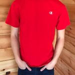 Champion BRIGHT RED CLASSIC  EMBROIDERED LOGO TEE Photo 0