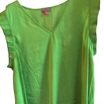 Vince Camuto  Women's 3X Green V-Neck Flutter Sleeve Blouse Casual‎ Photo 8