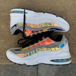 Nike Air Max 95 GS White Black Blue Gaze 6Y Photo 2