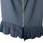 Balenciaga VTG sheath Wool black skirt with flounce hem * Flaw Size 36 Photo 9