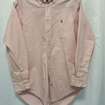 Ralph Lauren  Women's Pink Striped Button-Down Shirt Photo 0