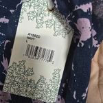 Tuckernuck Hyacinth House Navy & Blush Abstract Floral Rosalind Ruffle Midi Dress Sz L Photo 4