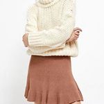 Free People Solid Gold Knit Skirt Cocoa Heather Photo 7