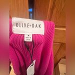 Olive & Oak  - Intense Magenta Ribbed Sleeveless Midi Dress Photo 2