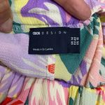 ASOS  DESIGN Floral‎ Maxi Dress Off Shoulder Trapeze Long Sleeve Tiered US 10 Photo 4