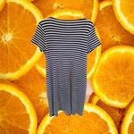 Talbots  Dark Blue Striped Dress With Accent Top‎ Size Large Photo 4