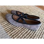 Söfft Shimmer Taupe Suede Mary Jane Flats Women’s Size 9M Leather Tan Photo 4