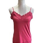 White House | Black Market Lace Trim Cami Tank Top Y2K Office Siren Corp Core Sz M Photo 0