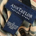 Ann Taylor  Y2K Black & Beige Stripe Knee Length Skirt S Photo 3