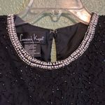 Laurence Kazar NEW beaded lace top vintage • black tie evening elegant formal Photo 3