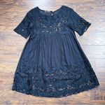 Anthropologie Holding Horses • Anthro Magnolia Lace Dress black cotton Vincennes Swing mini Photo 6