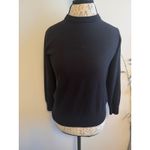 Givenchy  Black Wool Mock Neck Sweater Logo XS Photo 1