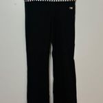 Victoria's Secret Pink Yoga Pants Black Embellished Waist Bootcut Size M Y2K Size M Photo 0