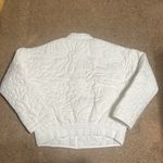 Anthropologie Relaxed Quilted Floral Jacket Cream Small Photo 6