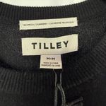 NWT Tilley Cashmere Crewneck Sweater in Black Size Medium Photo 4