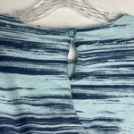 Lucy Activewear  3/4 Sleeve Cotton Shirt Size XS Blue Print Casual Photo 4