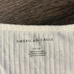 American Eagle  Rib Button Front Cami Top Size S Cream Photo 4