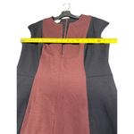 Akris Punto Colorblock Sheath Dress Black Burgundy Size 10 Photo 3