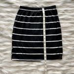 Windsor Black & White Stripped High Waisted Skirt Photo 5