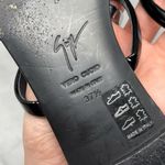 Giuseppe Zanotti Anya Swarovski Crystal Heart Slide Mule Flat Sandals Black 37.5 Photo 8