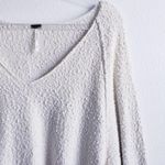 Free People  Popcorn Pullover Long Sleeve V-Neckline Sweater Photo 3