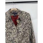 Jones Wear Animal Print Long Belted Coat Women 12 Brown Boho Chic Indie Indie Photo 5